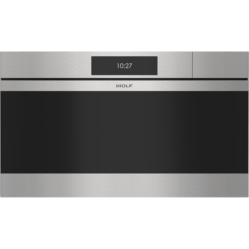 Wolf CSOP3050CM/S 30″ M Series Contemporary Handleless Convection Steam Oven - Plumbed