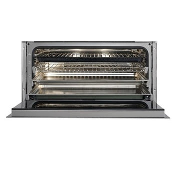 Wolf CSOP3050CM/S 30″ M Series Contemporary Handleless Convection Steam Oven - Plumbed