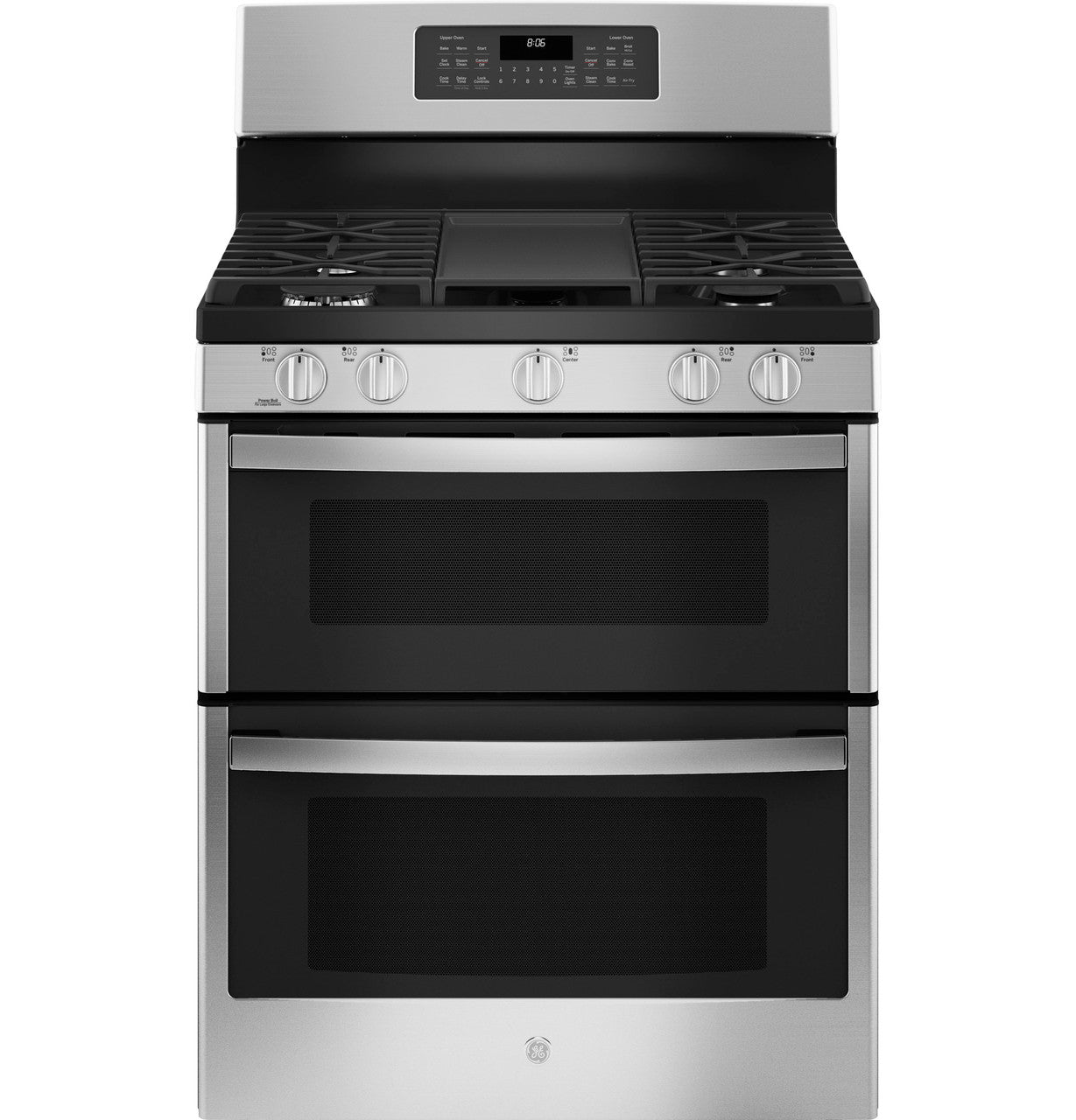 GE JGBS86SPSS 30" Free-Standing Gas Double Oven Convection Range – Stainless Steel