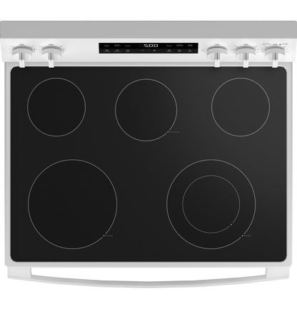 GE GRF500PVWW 30" Free-Standing Electric Range with Crisp Mode - White