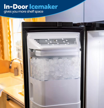 GE GSS28NYYFS 36" Side-by-Side Refrigerator with Extra Tall Dispenser and In-Door Icemaker – Fingerprint Resistant Stainless Steel